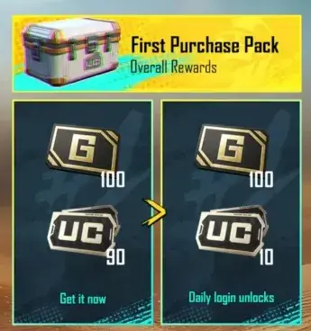 یوسی پابجی آفر First Purchase Pack پابجی
